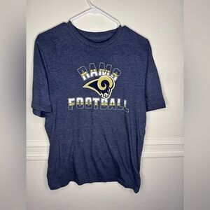 Los Angeles Rams Rams Football Graphic T-Shirt NFL Team Apparel Blue Size M
